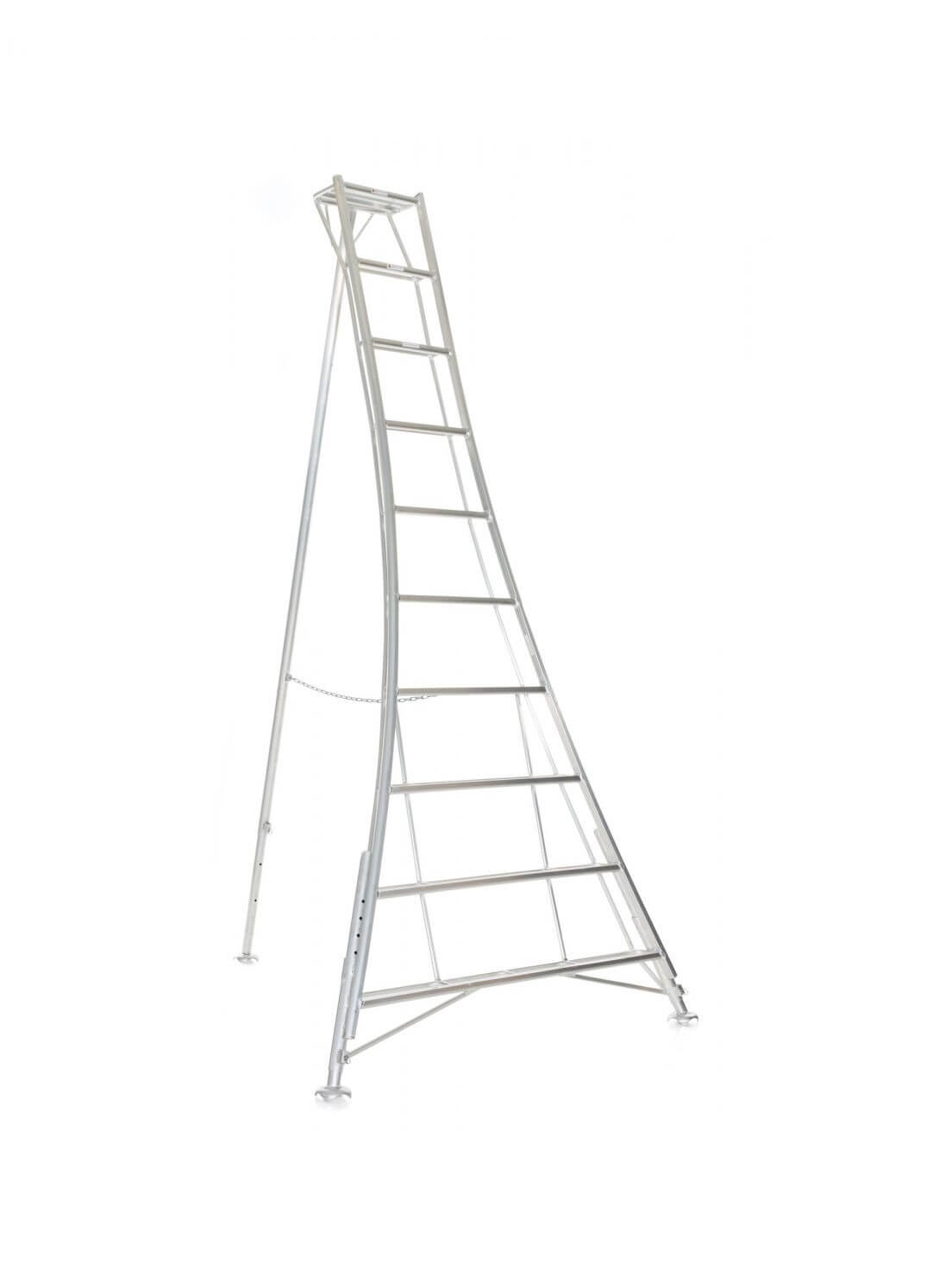 Vultur 3-puntsladders met platform en 3 verstelbare benen
